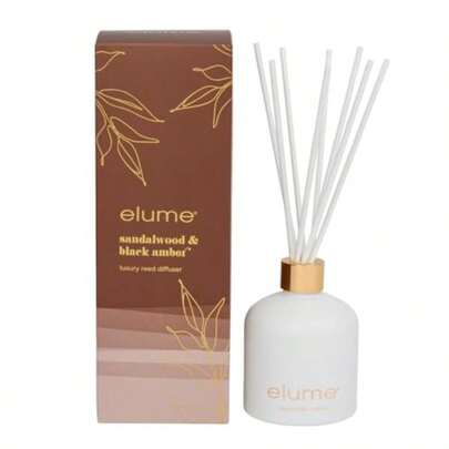 Elume Sandalwood And Black Amber Reed Diffuser 200 Ml