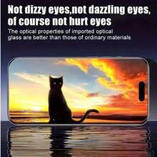 1片一键安装防窥隐私钢化玻璃膜，兼容 16/17/15/XR/XS/11/12/13/14/XS Max/Pro/Pro Max/Plus/15/16/15Plus/15Pro/15Pro Max/16Plus/16Pro/16 Pro Max，屏幕保护必备品，适用于日常、办公、家庭使用。手机屏幕保护膜，手机配件，隐私屏幕保护膜，防水、防震、防摔、防刮。 - 黑色 - 查看 7