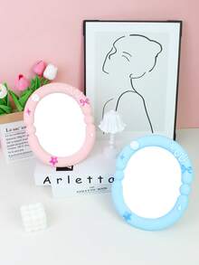 1pc Ins-Style Vanity Makeup Mirror, High-End Desktop Dressing Table Mirror For Home, Office, Bedroom, Student Dorm, Ideal Gift For Girls,Cheap,Stocking Stuffers,Makeup,Makeup Tools,Cheap Stuff,Gifts,Gifts For Women,Christmas Gifts