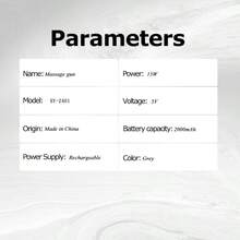 FollowBreak 多功能按摩枪，带加长手柄，便携式背部和腰部按摩器，长柄按摩枪配有4个按摩头，手持式冲击按摩枪，3种模式和6种速度，适用于背部、腰部、手臂、腿部，是送给家人和朋友的绝佳圣诞礼物 - 彩色 - 查看 10