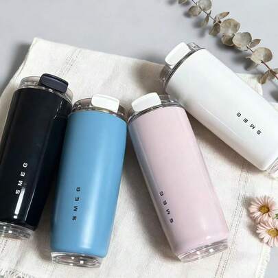 420 ml högkvalitativ vakuumisolerad vattenflaska, stor kapacitet för kontoret, bärbar bilmugg, rostfri stålkolv för varma och kalla drycker, läckagesäker termosmugg för studenter och vuxna hemma, i skolan, på kontoret, på fest, camping, picknick