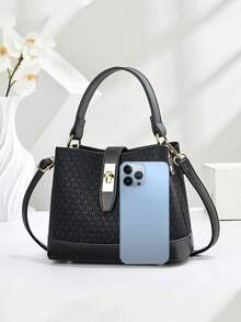 New Minimalist Women's Crossbody Bag, Classic Elegant Chic Fashion Durable Convenient Versatile Casual All-Season Matching, Tall And Luxurious, Suitable For Travel And Shopping, Large Capacity, Can Be Worn On Shoulder Or Crossbody - Multicolor - View 3