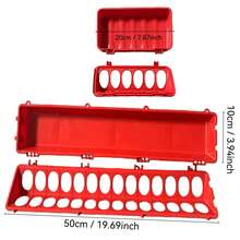 1 件耐用家禽喂食器，适用于鸟类、雀类、雏鸡、鸡、鸭、鹅 - 非电动，易于清洁的圆形饮水器，带安全盖，非常适合农场和后院喂鸟，防倾倒设计，适用于雏鸡、鸡饲料槽、鸡喂食器、鸡食碗、鸽子、鹌鹑 - 彩色 - 查看 6