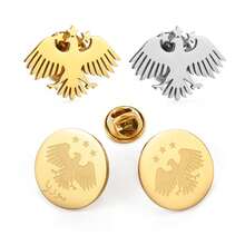 قطعة واحدة دبوس نسر العلم الجديد للنساء والرجال والفتيات، مجوهرات من الفولاذ المقاوم للصدأ - متعدد الألوان - مشاهدة 9