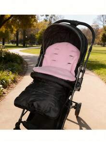 1pc Baby Stroller Sleeping Bag Footmuff, Warm & Dirt-Resistant Foot Cover Pad For Stroller, Autumn/Winter Thickened Stroller Blanket For Babies - Multicolor - View 9