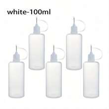 5pcs/Pack Pinhole Cap Liquid Dispensing Bottle, Suitable For Oil, Nail Glue & Plastic Dispensing Bottle,Nail Supplies,Nail Tools,Nail Art Tools,Back To School,Nails,Nail Tools For Press On Nails - White - View 17