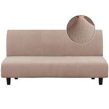 Cubre Sofá Cama Elástico Grande - Funda Protectora para Salas, Antidesgaste y Fácil de Limpiar - Caqui - Ver 1