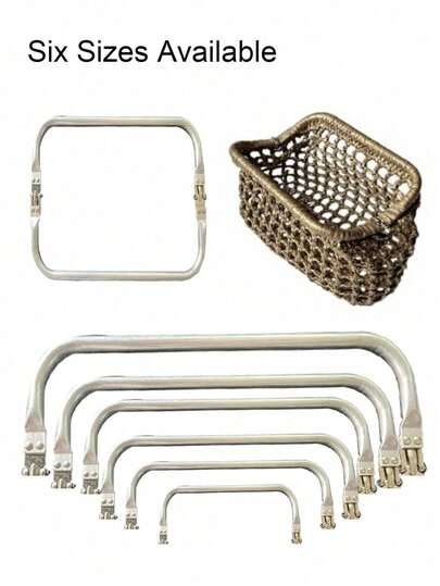 1 Set Silver Aluminum Wallet Frame Clasp Kit - Square DIY Wallet Making Accessories, Size: 400/300/250/200/180/160mm, Durable Metal Frame, Suitable For Clutches, Wallets And Handbags, Wallet Making Materials, Smooth Metal Surface, Sturdy Structure, Handbag Hardware, Handmade Handbags, Smooth Mechanism, Premium Hardware, Suitcase - Architectural Grade Exhibition Display Kit Components, Wallets And Handbags - Professional Crafters