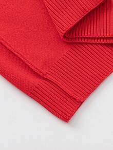 Balabala Family-Match Kids Jacquard Sweater, Soft Lightweight Layer - Red and Yellow Tones - View 8