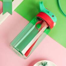 Botella de agua con pajita personalizada para niños con diseño de arcoíris, con nombre personalizable y patrón de arcoíris, adecuada para la escuela y el jardín de infantes, regalo para niños y niñas, regalo de graduación, regalo de invierno - Multicolor - Ver 8