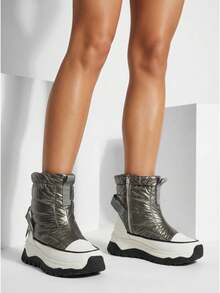 Buty a'la śniegowce damskie Livvo - Szary - Zobacz 2