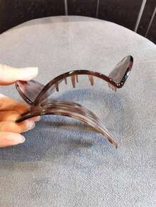 Set de 3 pinzas para el cabello de mujer con estampado de leopardo caramelo minimalista, de 9 cm/3,54 pulgadas, accesorios de moda y versátiles, estilo elegante, adecuados para uso diario, reuniones casuales, ir al trabajo, vacaciones, peinado, lavado de cara, ducha, maquillaje, combinación con atuendos y otros accesorios, tocado de verano, pinzas de garra, pinzas para el cabello - Multicolor - Ver 6