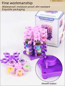 1pc Sewing Bobbin Storage Tower, Creative Pagoda Design, Practical Holder For Regular Plastic Or Metal Bobbins, Multi-Functional Sewing Machine Accessory Storage - A - View 9