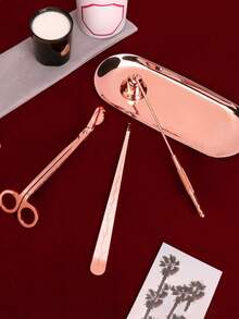 不锈钢烛芯修剪器、灭烛器、蜡烛剪刀 - 彩色 - 查看 3