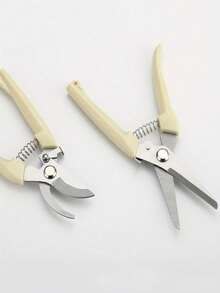 1把不锈钢修枝剪，合金钢刀片，锋利的旁路和直刃园艺剪，适用于植物、花卉和果树，握感舒适，是送给男女园艺爱好者的理想礼物。 - 芥末黃 - 查看 10