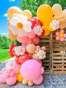 Wedding, Holiday & Birthday Party Supplies: Balloon Accessories - Plum Blossom Clips, Multi-Function Balloon Rings & Balloon Arch Shaping Clips.