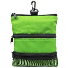 3-Layer Capacity Golf Ball Bag, Portable Zipper Waist Hanging Golf Spike Accessory Storage Bag, Outdoor Golf Spike Pouch - Multicolor - View 10