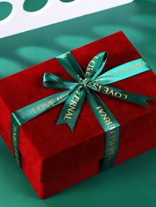 1/5个装豪华天鹅绒礼盒，带盖，适用于婚礼和活动，不含丝带，情人节礼物 - 彩色 - 查看 6