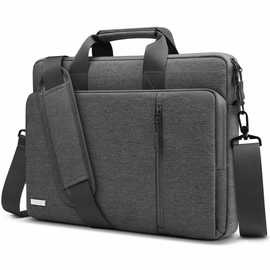 TECOOL 15.6-17.3 Inch Laptop Bag,360 Protective Case Messenger Bag Computer Sleeve Waterproof Briefcase With Shoulder Strap For 15.6-17.3 Inch ASUS HP Laptop And Other Brands Of Laptops,Dark Grey