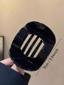 Set de 3 pinzas para el cabello de mujer con estampado de leopardo caramelo minimalista, de 9 cm/3,54 pulgadas, accesorios de moda y versátiles, estilo elegante, adecuados para uso diario, reuniones casuales, ir al trabajo, vacaciones, peinado, lavado de cara, ducha, maquillaje, combinación con atuendos y otros accesorios, tocado de verano, pinzas de garra, pinzas para el cabello - Multicolor - Ver 2