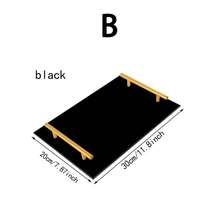 1 khay acrylic có tay cầm màu vàng, thích hợp dùng cho bàn trang điểm, phòng tắm, nhà bếp, bàn đầu giường, khay đựng và trưng bày sang trọng. - Nhiều màu - Xem 2