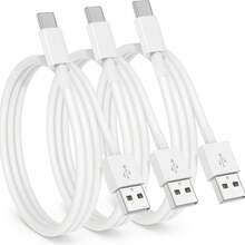 1-3条USB A转USB C快充线，兼容 17/16/15、16/15 Plus、17/16/15 Pro、17/16/15 Pro Max充电器，车载USB C充电线，USB A转USB C平板电脑USB C充电线，iPad Air车载充电线，3.3英尺 - 白色 - 查看 7