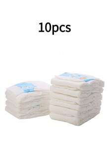 10/12 piezas/paquete Pañales fisiológicos súper absorbentes para perros hembra/macho Pañales desechables a prueba de fugas para cachorros - Multicolor - Ver 15