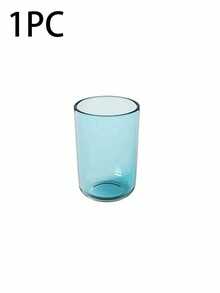 1pc Transparent Gargle Cup, Plastic Bathroom Cup, Reusable Drinking Glass, Elegant Transparent Gargle Cup, Luxury Couple Toothbrush Cup, Suitable For Home And Bathroom Use
