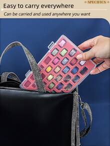1pc Transparent Box With Red Sponge Card Pad Bobbin Storage Box Or Box And Bobbin Set, Multifunctional Bobbin Winder Box For Home Sewing Machine, Sewing Accessories, Empty Box, Plastic Bobbin And Metal Bobbin 3 Styles Available, 33-Slot And 66-Slot 2 Sizes - A - View 11