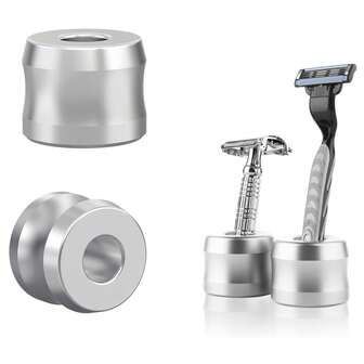 铝合金男士剃须刀架，适用于浴室台面，男士手动剃须刀架