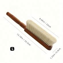 1支软毛除尘刷，带手柄 - 适用于清洁床单、沙发、家具和外套 - 可重复使用且可水洗的清洁刷 | 天然纤维刷毛 | 耐用手柄，家用除尘刷 - 彩色 - 查看 12