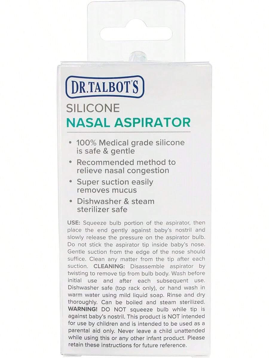 Aspirador  para Bebés Dr. Talbot - Silicona Libre de BPA - con Estuche de Almacenamiento - Elefante Azul - 1 - Ver 1