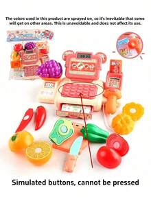 Interactive Supermarket Checkout Toy With Game Currency And Accessories - A Pretend Game Set Suitable For Children Aged 3-6, Battery Powered Scanner And Microphone, Educational Role-Playing Game, Ideal Holiday Gift(All Accessories Are Random Colors)