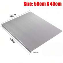 1pc Premium Stainless Steel Cutting Board - Non-Slip, Easy To Clean, Suitable For Meat, Fruits, Vegetables, Bread And Baking - Meat Cutting Board, Cheese And Board, Essential Kitchen Item With Rim - Multicolor - View 2