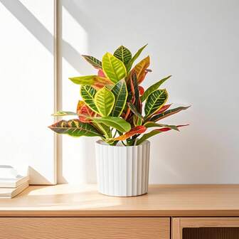 1pc Artificial Color Changing Bonsai Tree, 9.4 Inch Fake Color Changing Bonsai With White Planter, Suitable For Bedroom, Home, Office, Study Room Decor, Perfect Accent For Indoor And Outdoor Spaces!