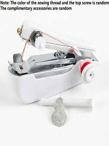 Portable Manual Sewing Machine With Threading System - Handheld, Compact, Lightweight, No Electricity Required, White With Black Base And Blue Panel - Easy To Use, Suitable For Home, Travel, Crafts, Tailoring - Ideal For Beginners And Experts, Durable And Precise Stitching, Suitable For Fabric Mending And DIY Projects, Includes Threading Tool, Meets Mobile Sewing And Knitting Needs, Sewing Machine Accessories, Mini Handheld Sewing Machine, Portable Sewing, Sewing Supplies - Manual Sewing Machine - View 12