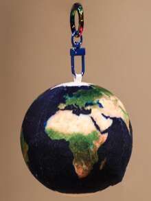 1pc Realistic Earth, Sun, Moon, Mars Plush Stuffed Doll Cushion, Space Theme Decorative Pillow, Birthday Gift, Cuddle Doll, Office Desk Decor,Uranus,Deep Space,Sun And Moon Plush - Multicolor - View 30