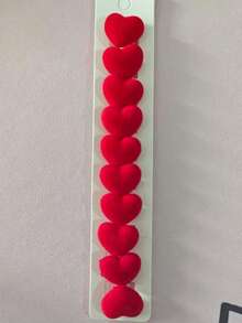 10pcs/Set Kids Flocked Heart & Butterfly Resin Hair Clips, Cute & Sweet Hair Accessories For Little Girls, Unique Braiding Decor For Weddings, Fashionable & Versatile Hair Clips For Daily, Party, Wedding Use, Valentine's Day (Random Card)