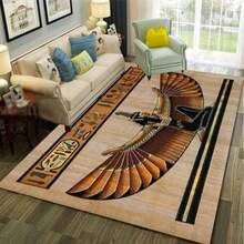 1pc Egyptian Bird Mayan Pattern Carpet, Doormat, Non-Slip Floor Mat, Living Room Decor Rug, Autumn Home Decor