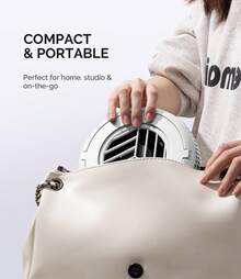 MelodySusie Nail Dust Collector, HProA Compact Vacuum Fan Dust Collector Quiet For Beginner Nail Tech And Student, Manicure Pedicure Tool Supplies For Acrylic Nail Polishing,Salon & Home Equipment Christmas Gift-White - 白色 - 查看 7