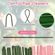 393 情人节毛根花艺套装，手工制作，包含特制毛根花茎、200 根毛根、10 根绿色花茎、1 卷胶带、约 150 颗珠光黄色花蕊、约 30 颗珍珠、1 条丝带、1 张贺卡，母亲节礼物 - 393pcs Set - 查看 4