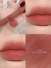 3CE Liquid Lipstick Hari Natal Long-Wearing Waterproof Smudge Proof Sweatproof Smudge-Proof Highly Pigmented Matte - BELUDRU #SEPERTI LEMBUT - View 2