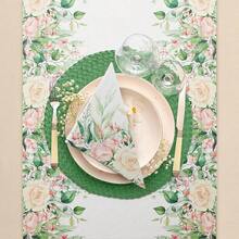 PAW - 50 Pieces Linen-Feel Paper Paper Napkins 16inch X 16inch, Disposable Cloth-Like Napkins With Floral Design, Dinner Napkins For Party, Wedding, Barbecue, Picnic,DinnerNapkins,FloralMoments - FloralMoments - 查看 5