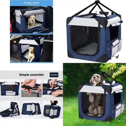 New Pawz Hand Portable Travel Carrier Crate For Dog Large Blue Dogs Luggage And Travel Gear Bag For Cat Dog Pet Crate Cat Carrier Dog Backpack