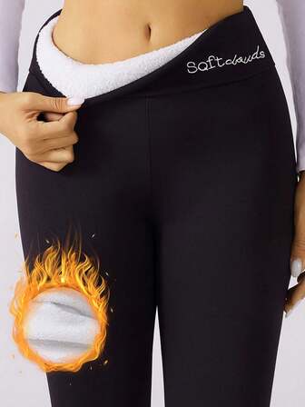 Women's Thermal Lined High Waist Underwear Leggings, Skinny Fit Warm , Fall / Winter