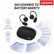Lenovo EA370 Bluetooth Wireless Earbuds TWS Hanging Ear Style Earphone Bluetooth 5.4 Touch Control Long Battery Life