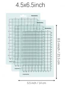 4.5 X12 Inch / 4.5 X6.5 Inch Cutting Mat, Multiple Adhesive Cutting Mats, Adhesive Non-Slip Cutting Mats, Multiple Adhesive Cutting Mats For Joy Accessories - For Laser Engraving, Vinyl Cutting And Crafts - Mesh Adhesive Non-Slip Cutting Mats For Crafts, Quilting, Sewing, Scrapbooking And All Arts, Great For DIY Crafts And Paper Sculptures - Cutting Mat - View 24