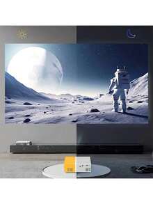 1080P Mini Portable Projector - Ultra-Compact Design, Compatible With Smartphones, USB And SD Cards, 16:9 Aspect Ratio, Includes Remote Control - Ideal For Home Theater, Christmas, Halloween, Thanksgiving | Best Modern Home Theater Projector | Office Projector - Multicolor - View 10