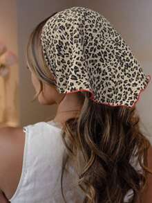 1 PC Hair Scarf, Hair Bandanas Head Kerchief, Vintage Lace Knitted Headband For Women, Headwrap For Girls, Headscarf Fall Winter Hair Accessories For Women For Vacation Outfits Woman - Multicolor - View 12