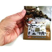 Batalla de ladrillo de batalla paquete de armas del ejrcito caf oscuro compatible con cifras - inicial - Ver 2